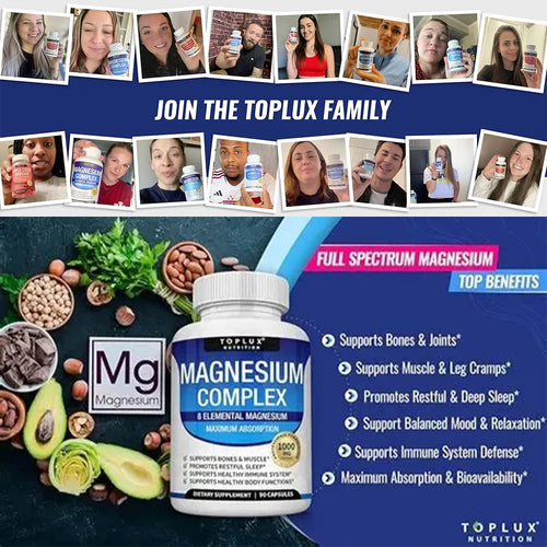 Magnesium Complex Supplement for Restful Sleep
