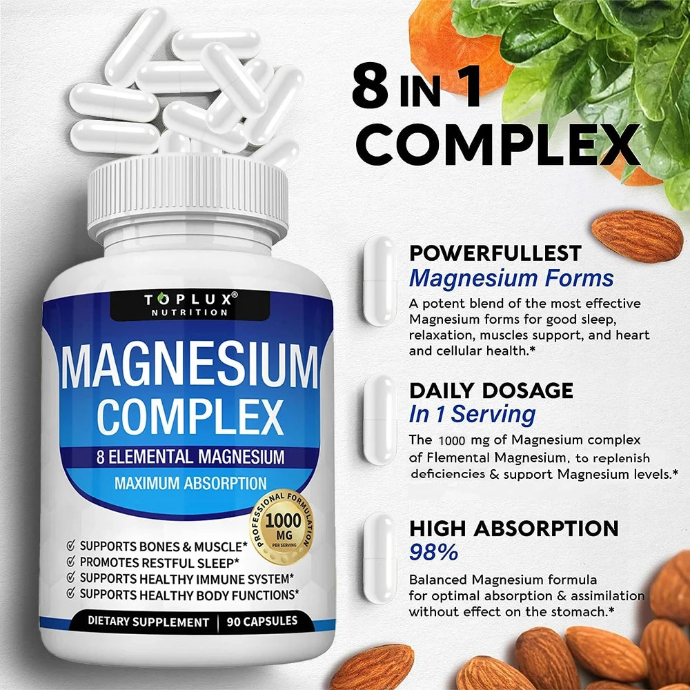 Magnesium Complex Supplement for Restful Sleep