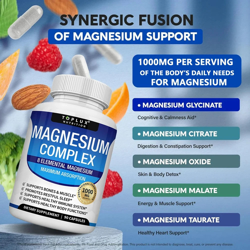 Magnesium Complex Supplement for Restful Sleep